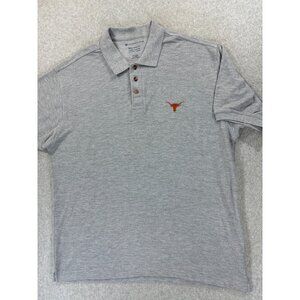 Texas Longhorns Coop S/S Campus Performance Polo‎ Shirt (Men's Large) Gray